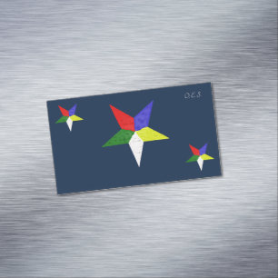 Tarjeta De Visita Magnética Orden De La Estrella Oriental (Onda)