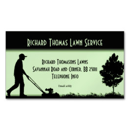 Tarjeta De Visita Magnética Paisaje del servicio del jardín Magnético de negoc