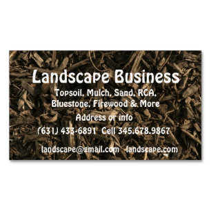 Tarjeta De Visita Magnética Paisaje Jardinería Solar Sod Business