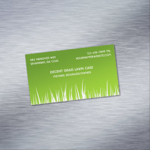 Tarjeta De Visita Magnética Paisajista del cuidado del jardín