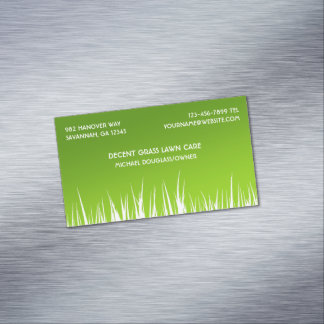 Tarjeta De Visita Magnética Paisajista del cuidado del jardín