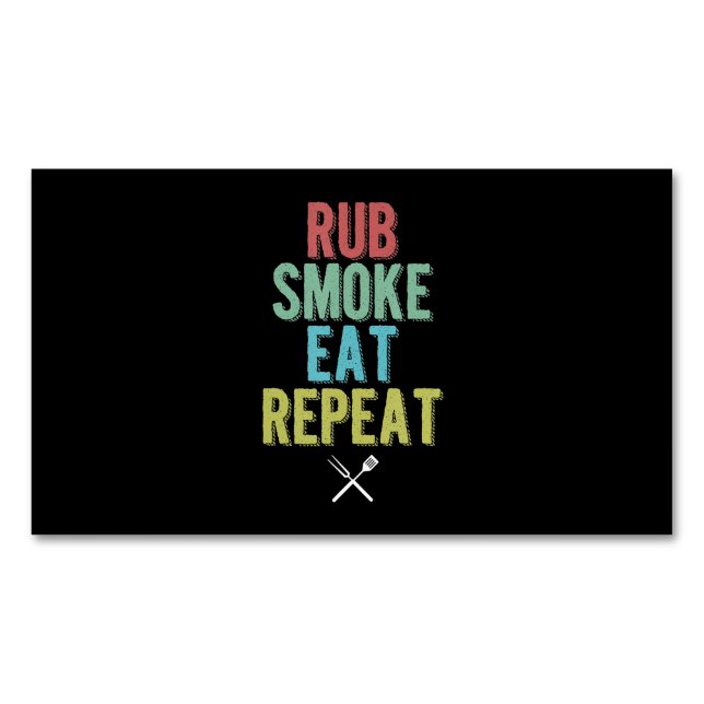 Tarjeta De Visita Magnética Parrillera Parrilla Parrilla Parrilla Parrilla Fum (Anverso)