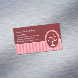 Tarjeta De Visita Magnética Pastel de panadería