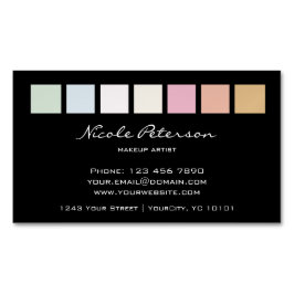 Tarjeta De Visita Magnética pastel fino magnético del maquillaje