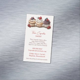 Tarjeta De Visita Magnética Pasteles de panadería