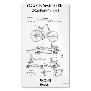 Tarjeta De Visita Magnética PATENTE 1893 del ENGRANAJE IMPULSOR de la