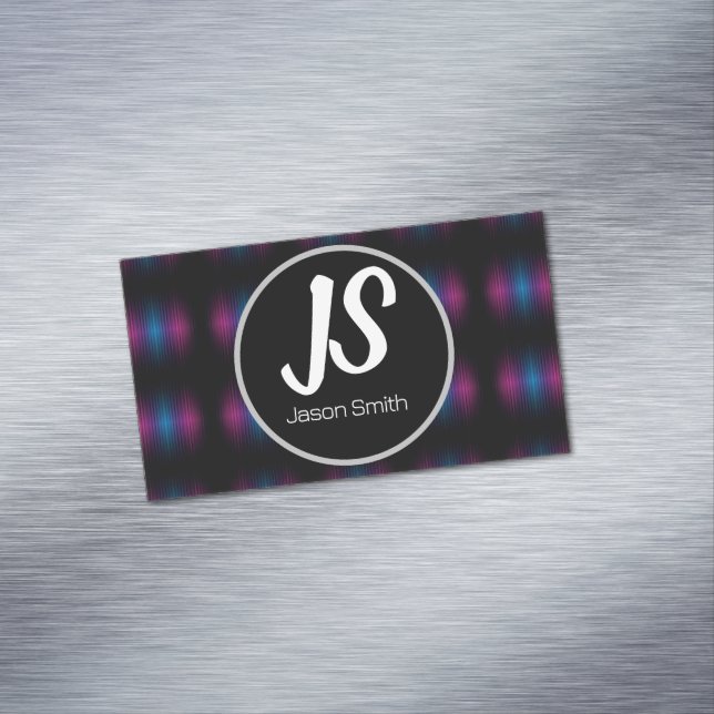 Tarjeta De Visita Magnética Patrón de acero brillante (In Situ)