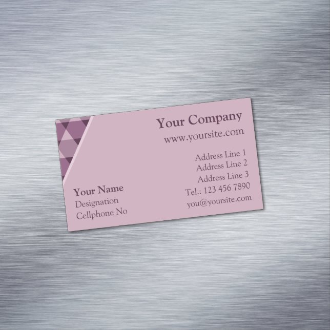 Tarjeta De Visita Magnética Patrón de triángulos (In Situ)