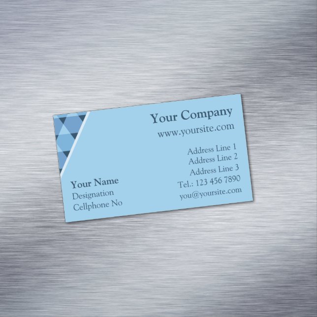 Tarjeta De Visita Magnética Patrón de triángulos (In Situ)