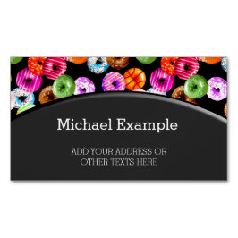 Tarjeta De Visita Magnética Patrón sin fisuras + tu trasero. e ideas