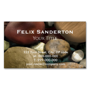 Tarjeta De Visita Magnética Pebbles Business Card