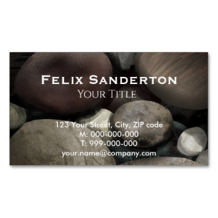 Tarjeta De Visita Magnética Pebbles Business Card