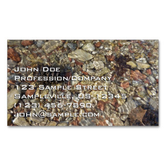 Tarjeta De Visita Magnética Pebbles en la fotografía de la naturaleza de Taylo