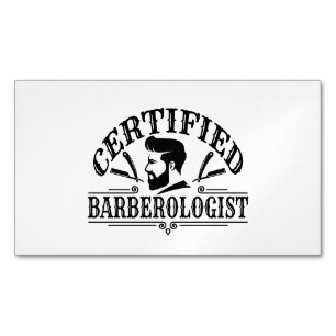 Tarjeta De Visita Magnética Peluquería Estilista De Cabello Barbero Profesiona