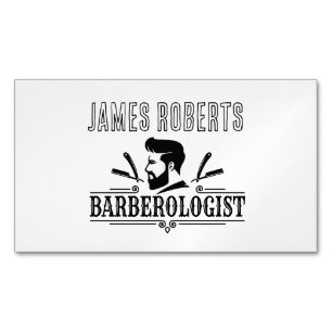 Tarjeta De Visita Magnética Peluquería Estilista De Cabello Barbershop Profesi