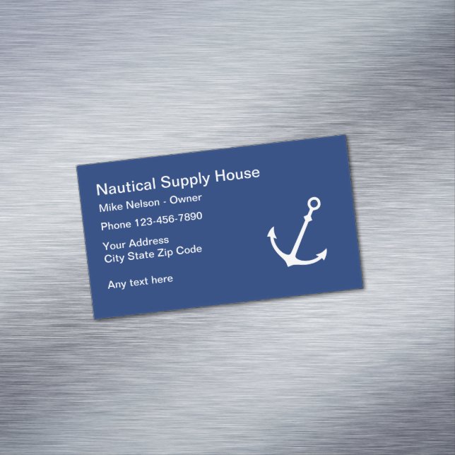 Tarjeta De Visita Magnética Perfil náutico del negocio (In Situ)