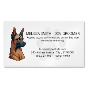 Tarjeta De Visita Magnética Perro K9   Pata