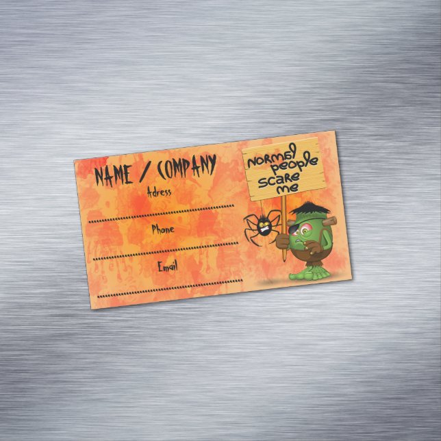 Tarjeta De Visita Magnética Personaje Frankenstein de 'Gente Normal Me Da Mied (In Situ)