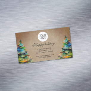 Tarjeta De Visita Magnética Personalizado de logotipo de adición rústica Texto