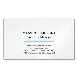 Tarjeta De Visita Magnética Personalizado minimalista moderno simple