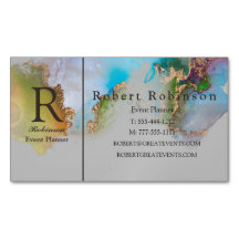 Personalizado profesional Marble Blue Green Gold