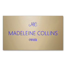 Tarjeta De Visita Magnética Personalizar grano de madera profesional simple