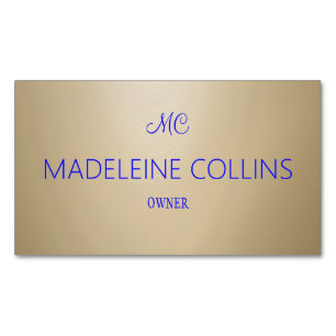 Tarjeta De Visita Magnética Personalizar grano de madera profesional simple