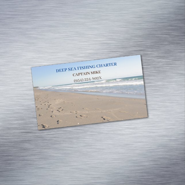 Tarjeta De Visita Magnética Pesca de Servicios de Carta (In Situ)