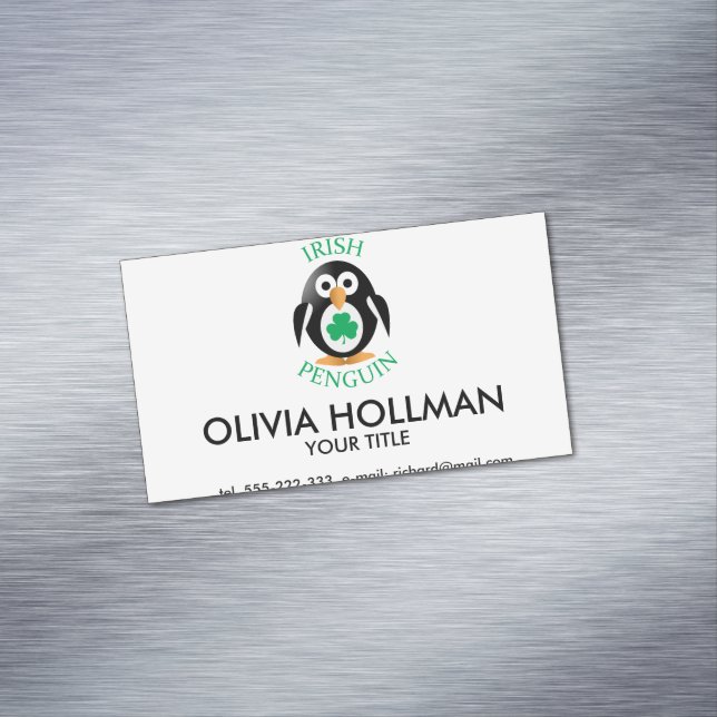 Tarjeta De Visita Magnética Pingüino irlandés (In Situ)
