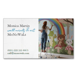 Tarjeta De Visita Magnética Pintor de murales de pared