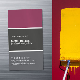 Tarjeta De Visita Magnética Pintor fresco del profesional de la paleta de