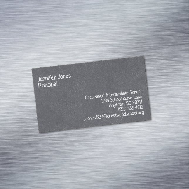 Tarjeta De Visita Magnética Pizarra estilo 7 líneas Personalizado (In Situ)