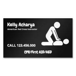 Tarjeta De Visita Magnética Primeros auxilios del instructor de RCP de 🚑