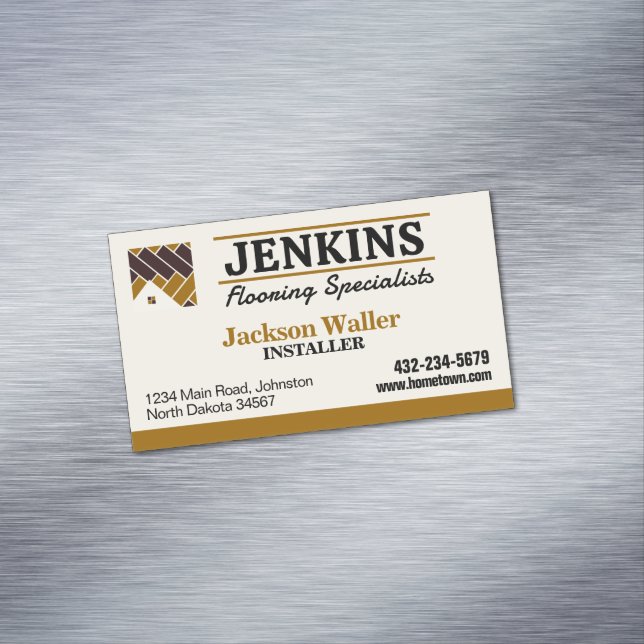 Tarjeta De Visita Magnética Profesional de instalación de pisos (In Situ)