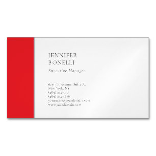 Tarjeta De Visita Magnética Profesional minimalista moderno elegante