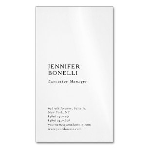 Tarjeta De Visita Magnética Profesional minimalista moderno elegante