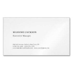 Tarjeta De Visita Magnética Profesional minimalista moderno simple 