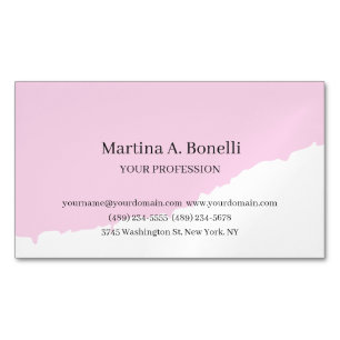 Tarjeta De Visita Magnética Profesional Único Elegante Sencillo Especial