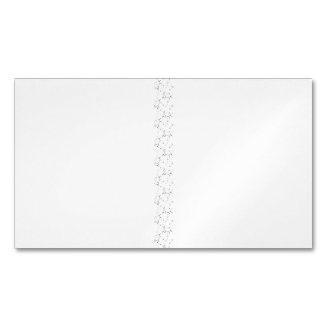 Tarjeta De Visita Magnética Punto, ganso gris (Anverso)