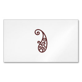 Tarjeta De Visita Magnética Punto rojo