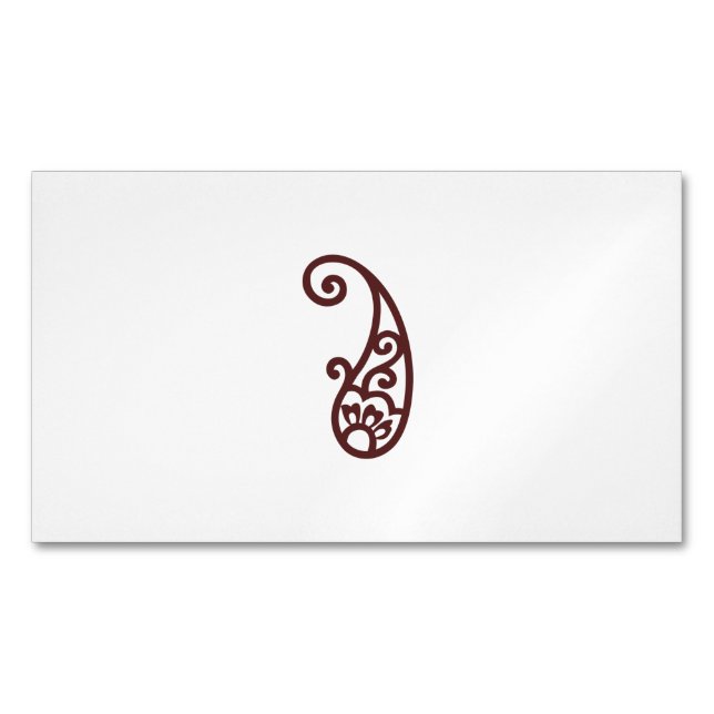 Tarjeta De Visita Magnética Punto rojo (Anverso)