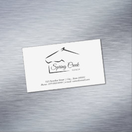 Tarjeta De Visita Magnética Rancho de caballo | Granja de caballos