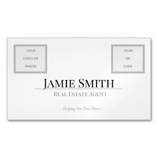 Tarjeta De Visita Magnética Realestate Agent Templates