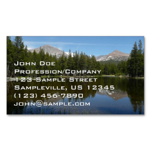 Tarjeta De Visita Magnética Reflejo del lago Yosemite