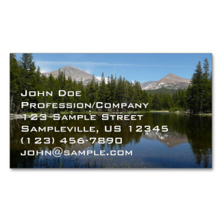Tarjeta De Visita Magnética Reflejo del lago Yosemite