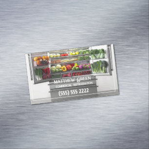 Tarjeta De Visita Magnética Refrigeración comercial