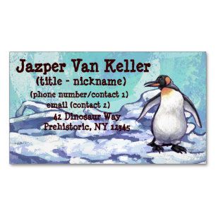 Tarjeta De Visita Magnética Regalos y accesorios para pingüinos