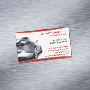 Tarjeta De Visita Magnética Reparación de Autos