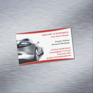 Tarjeta De Visita Magnética Reparación de Autos