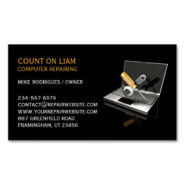 Tarjeta De Visita Magnética Reparación del equipo